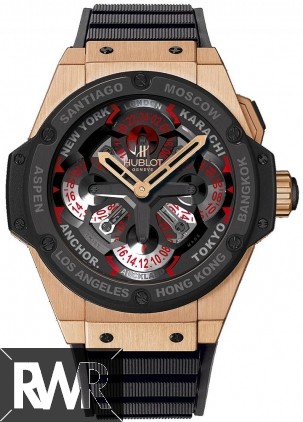 Replica Hublot King Power Unico GMT King Gold Ceramic 771.OM.1170.RX